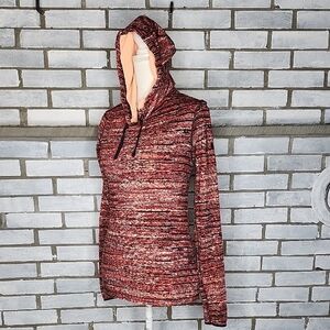 Nike Pro Dri-FIT Women's Cordl and Black Pullover Top Size Small Fleece Lined